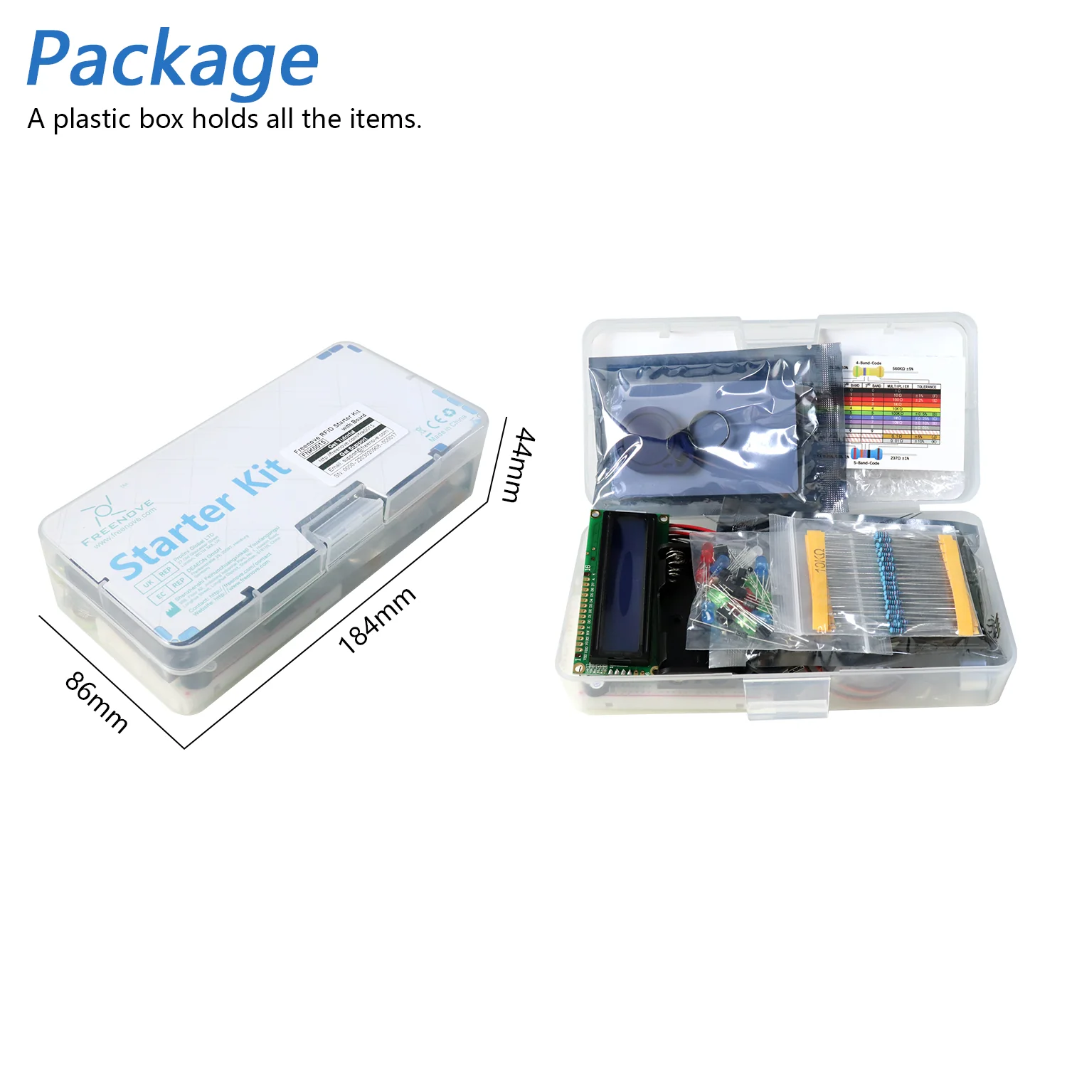 Freenove RFID Starter Kit (Compatible with Arduino UNO R3), 180-Page Detailed Tutorial, 161 Items, 30 Projects - Image 7
