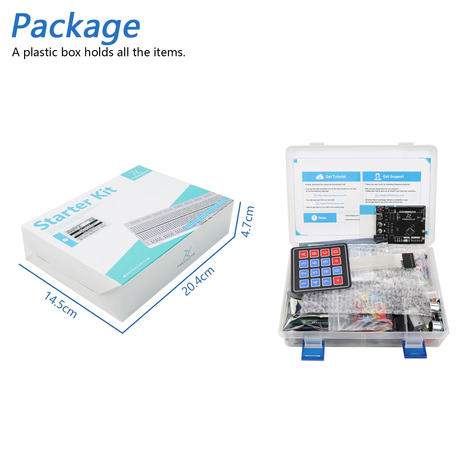 Freenove Ultimate Starter Kit (Compatible with Arduino UNO R3), 258-Page Detailed Tutorial, 217 Items, 57 Projects - Image 7
