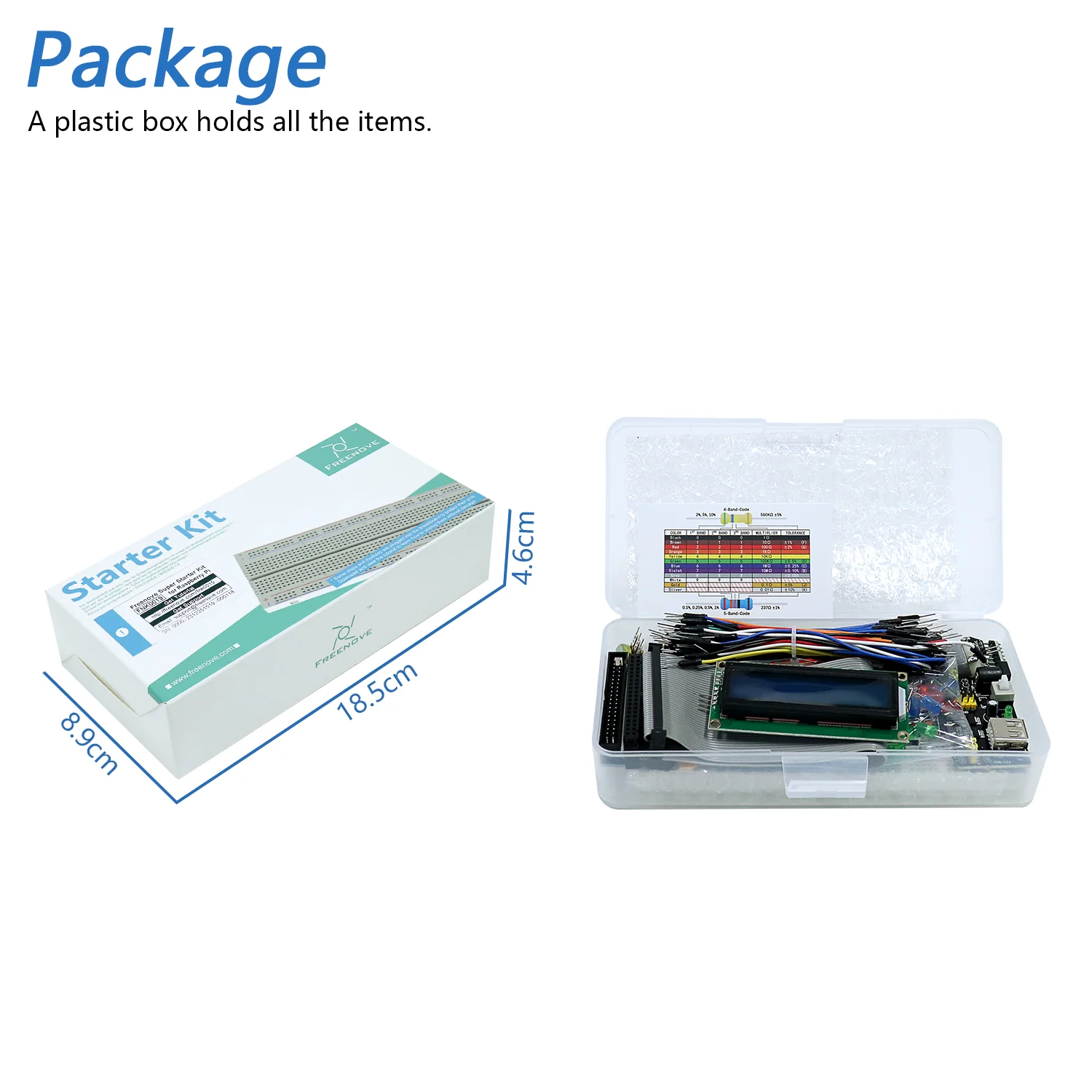 Freenove Super Starter Kit for Raspberry Pi 5 4 B 3 B+ 400 Zero 2 W, 682-Page Detailed Tutorial, Python C Java Scratch Processing Code, 164 Items, 88 Projects - Image 7