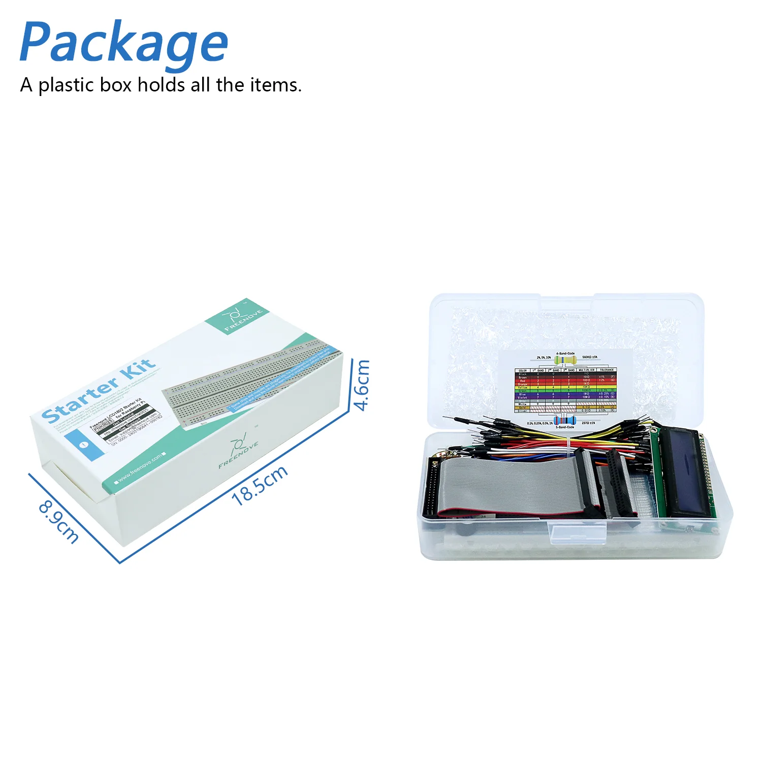 Freenove LCD 1602 Starter Kit for Raspberry Pi 5 4 B 3 B+ 400 Zero 2 W, 535-Page Detailed Tutorial, Python C Java Scratch Processing Code, 151 Items, 69 Projects - Image 7