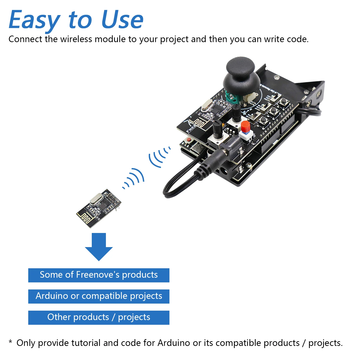 Freenove Remote Control Kit (Compatible with Arduino IDE) with Wireless Module - Image 3