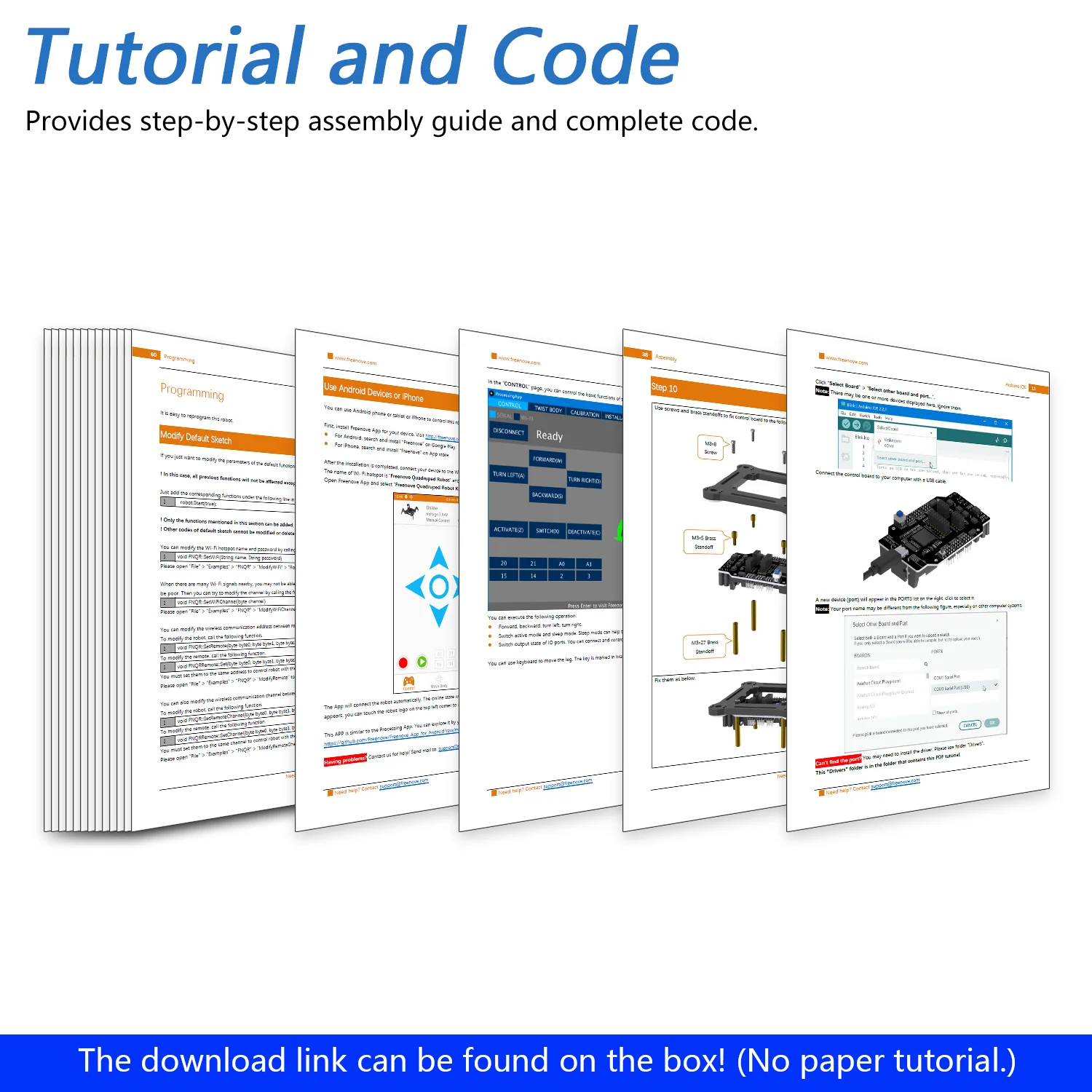 Freenove Quadruped Robot Kit (Compatible with Arduino IDE), Walking Crawling Twisting, App Remote Control, Servo STEM Project - Image 6