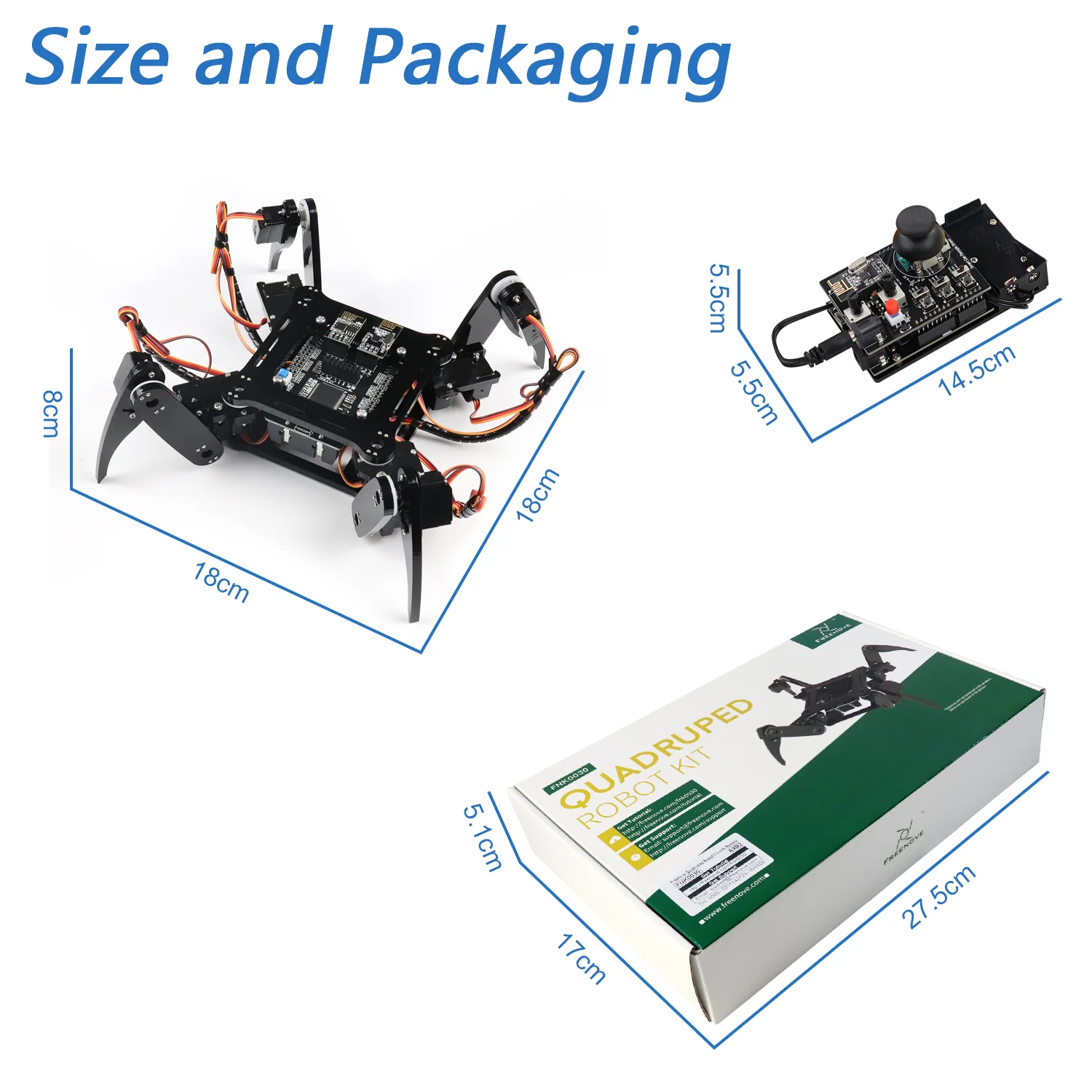 Freenove Quadruped Robot Kit (Compatible with Arduino IDE), Walking Crawling Twisting, App Remote Control, Servo STEM Project - Image 7