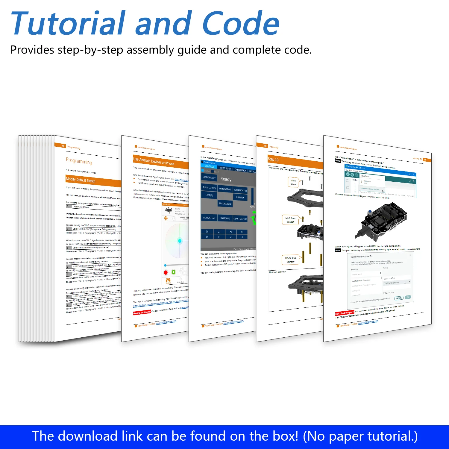 Freenove Hexapod Robot Kit (Compatible with Arduino IDE), Walking Crawling Twisting, App Remote Control, Servo STEM Project - Image 6