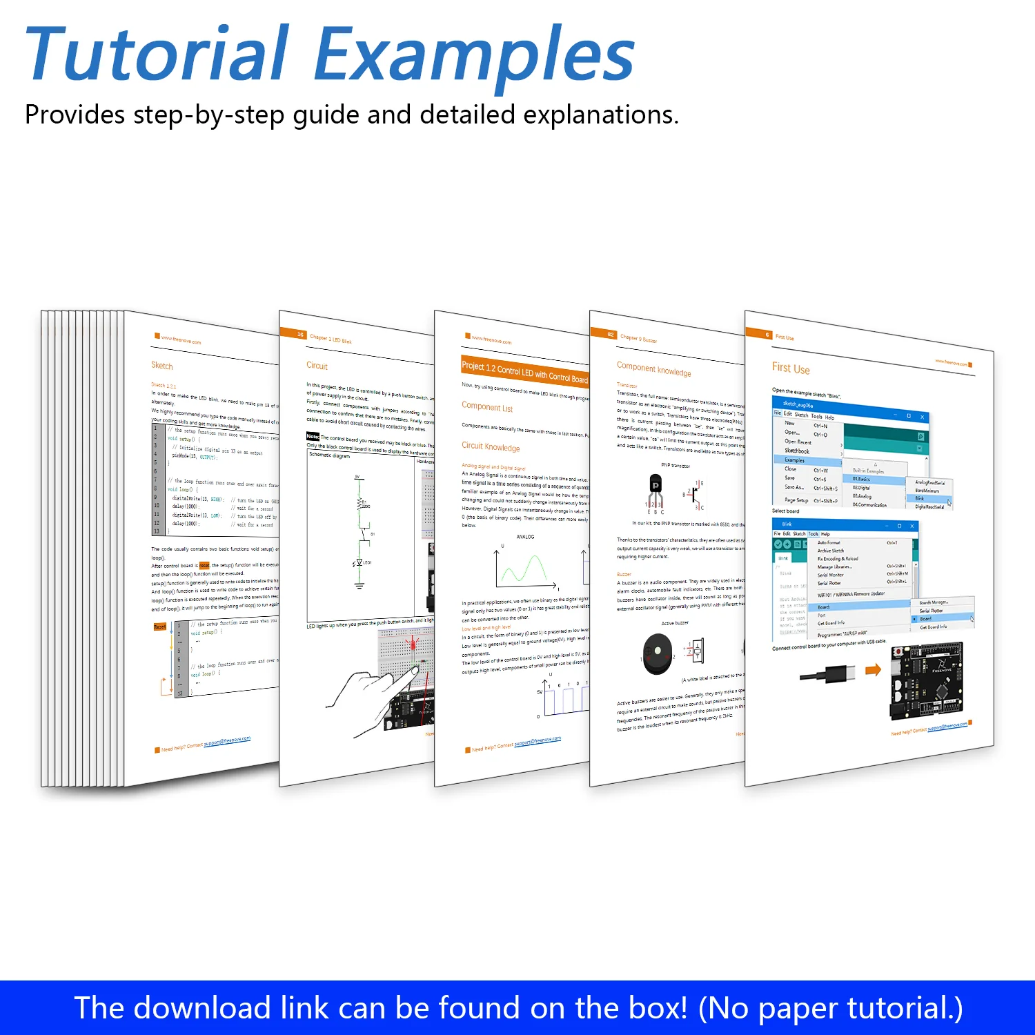 Freenove RFID Starter Kit V2.0 (Compatible with Arduino UNO R3), 251-Page Detailed Tutorial, 198 Items, 55 Projects - Image 6