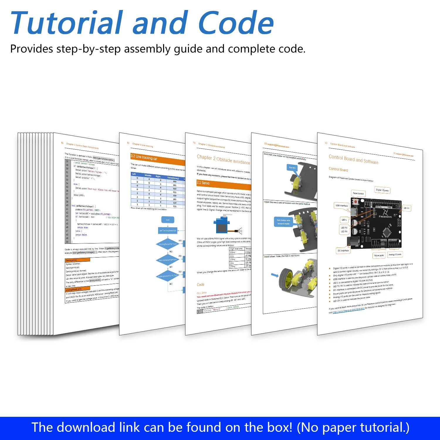 Freenove 4WD Car Kit (Compatible with Arduino IDE), Line Tracking, Obstacle Avoidance, Wireless Control App, Ultrasonic Sensor Motor Servo - Image 6