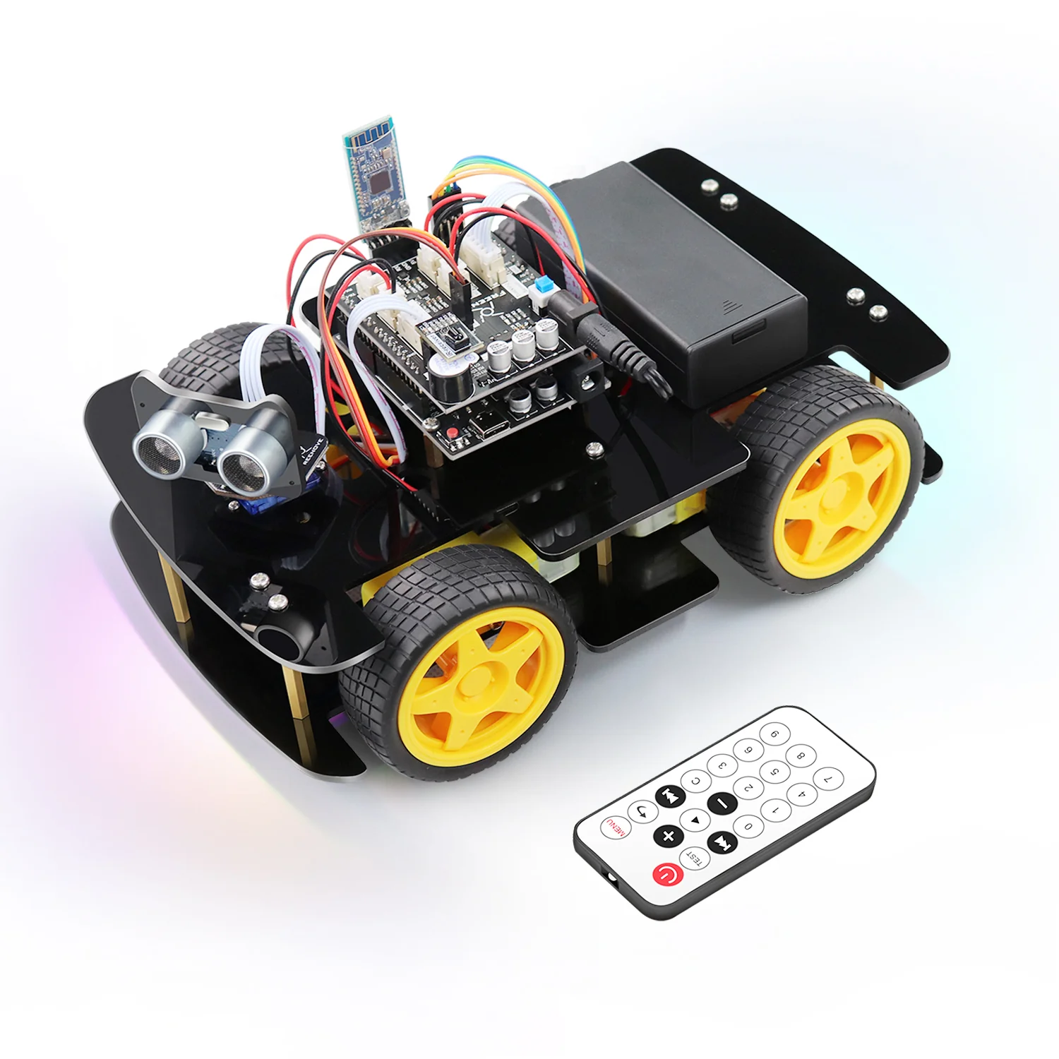 Freenove 4WD Car Kit (Compatible with Arduino IDE), Line Tracking, Obstacle Avoidance, Wireless Control App, Ultrasonic Sensor Motor Servo - Image 8