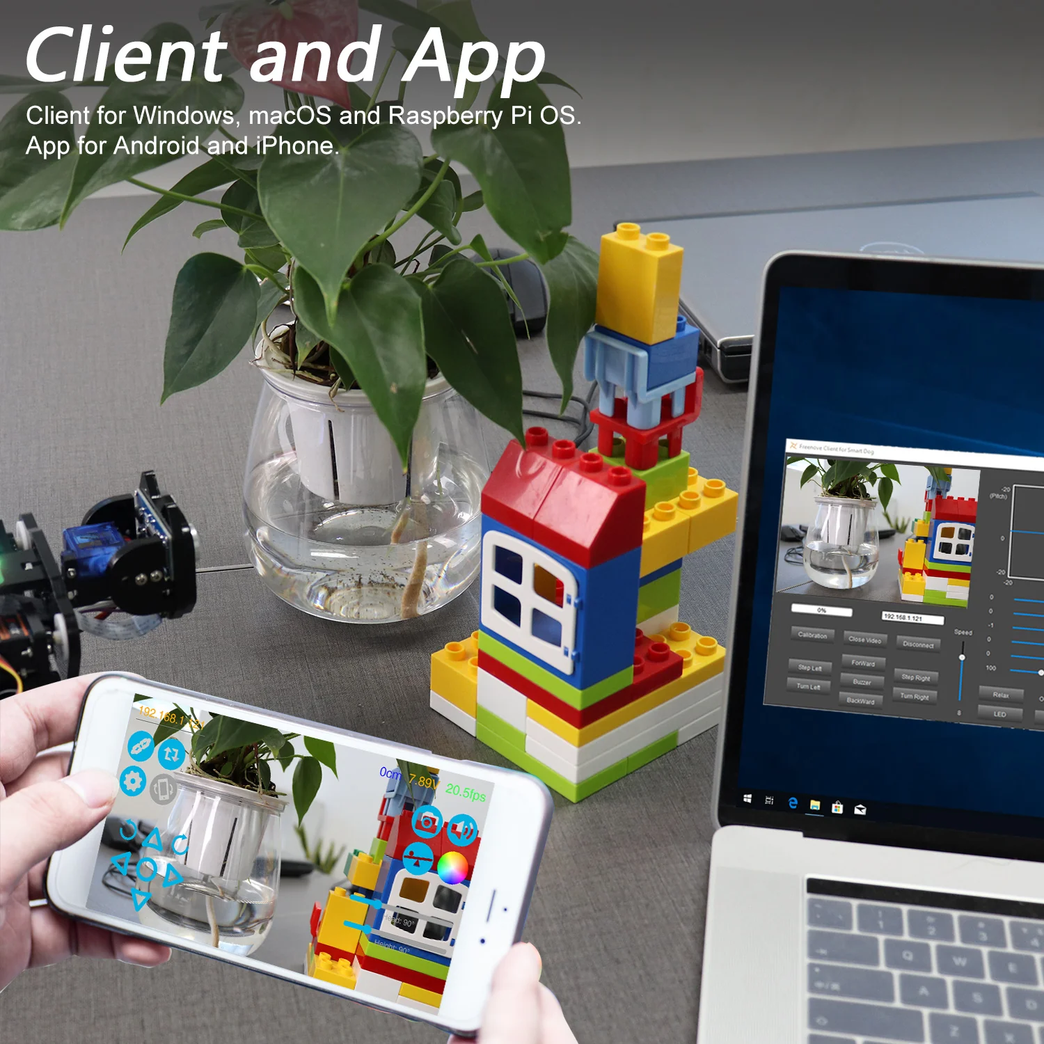 Freenove Robot Dog Kit for Raspberry Pi 5 4 B 3 B+ Zero 2 W, Walking, Self Balancing, Face Recognition, Ball Tracing, Ultrasonic Ranging, App Control, Camera, Servo - Image 5