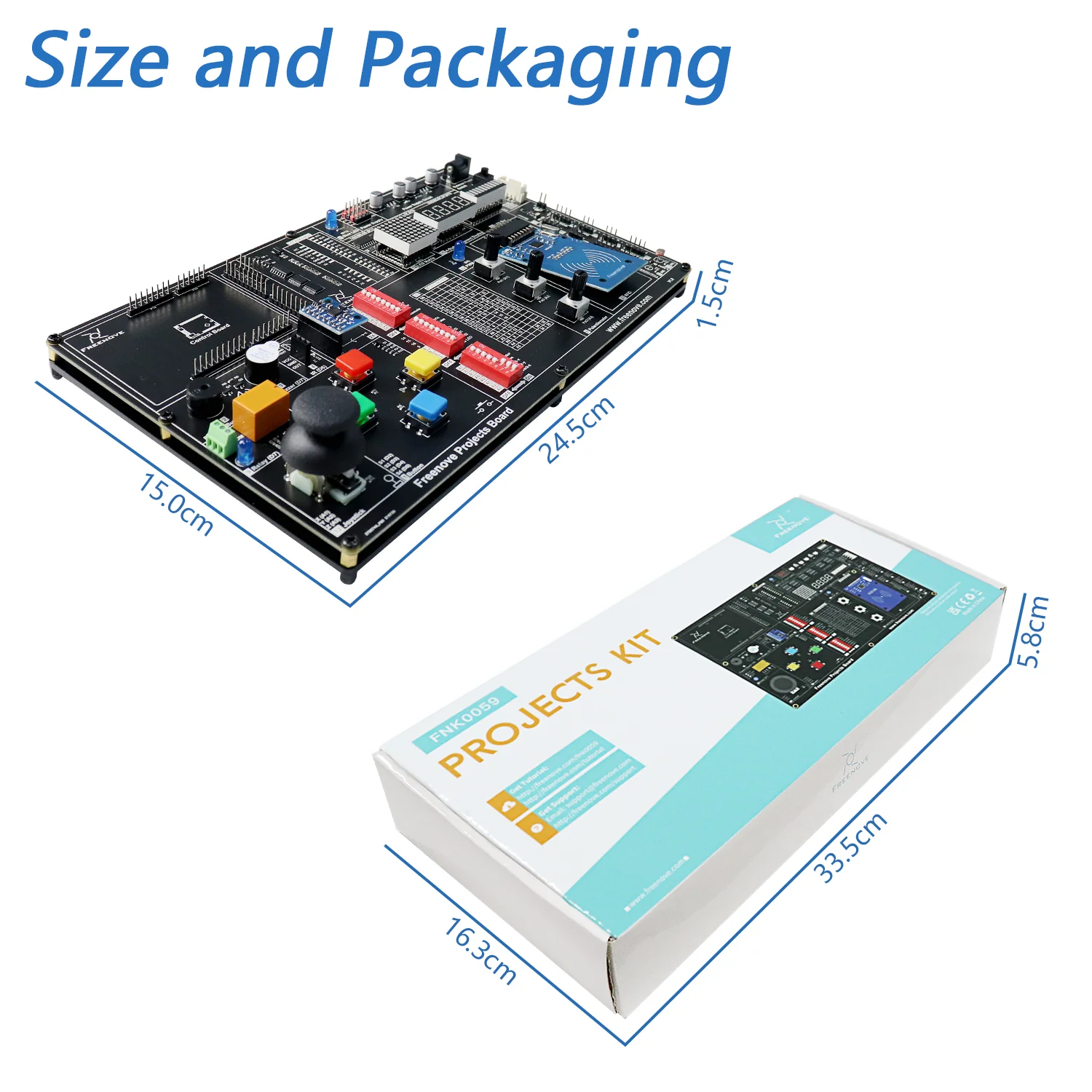 Freenove Projects Kit (Compatible with Arduino UNO R3), 238-Page Detailed Tutorial, 49 Projects, No Soldering, Simple Wiring - Image 7