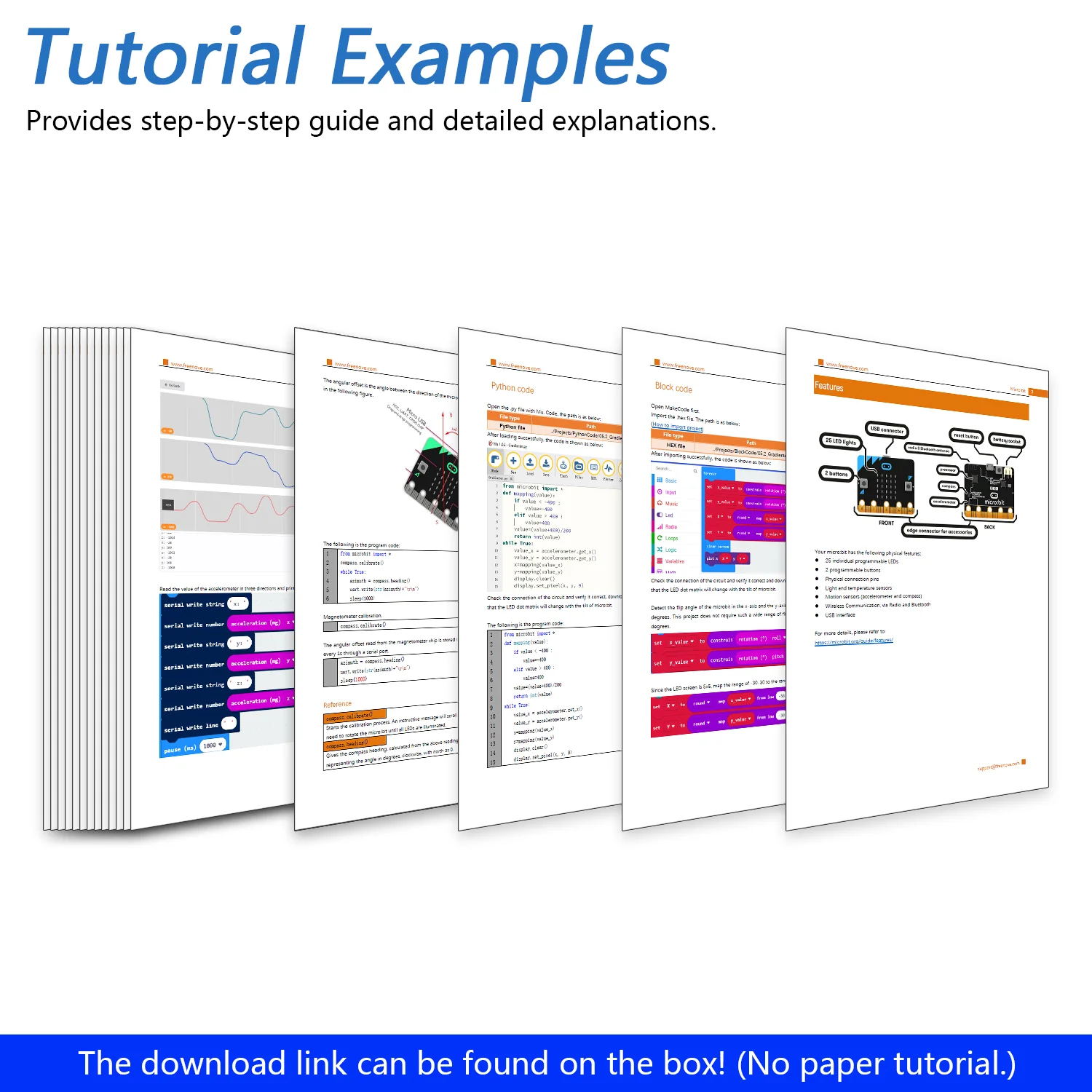 Freenove BBC micro:bit V2 Development Board, Blocks and Python Code, Detailed Tutorial, Example Projects - Image 5