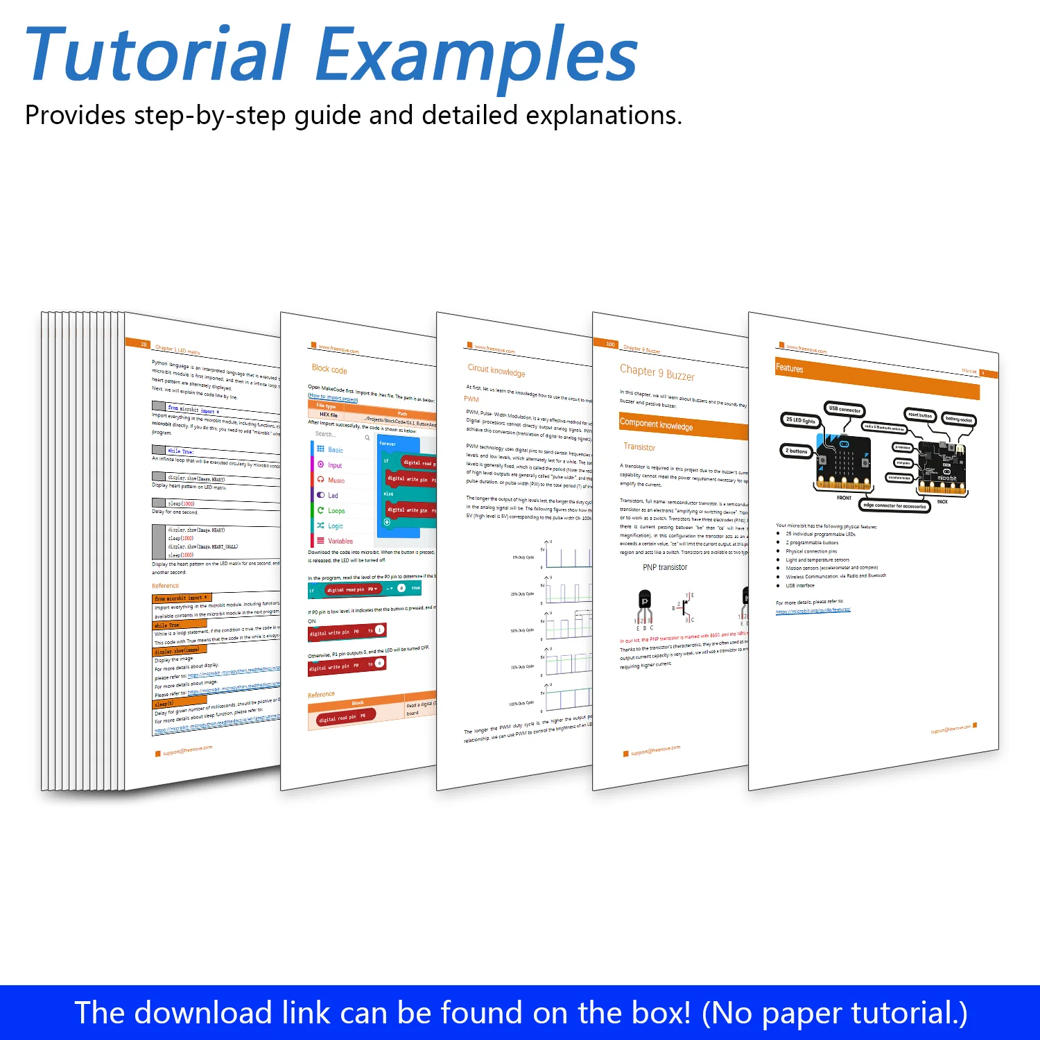 Freenove Basic Starter Kit for BBC micro:bit V2, 179-Page Detailed Tutorial, 162 Items, 27 Projects, Blocks and Python Code - Image 6