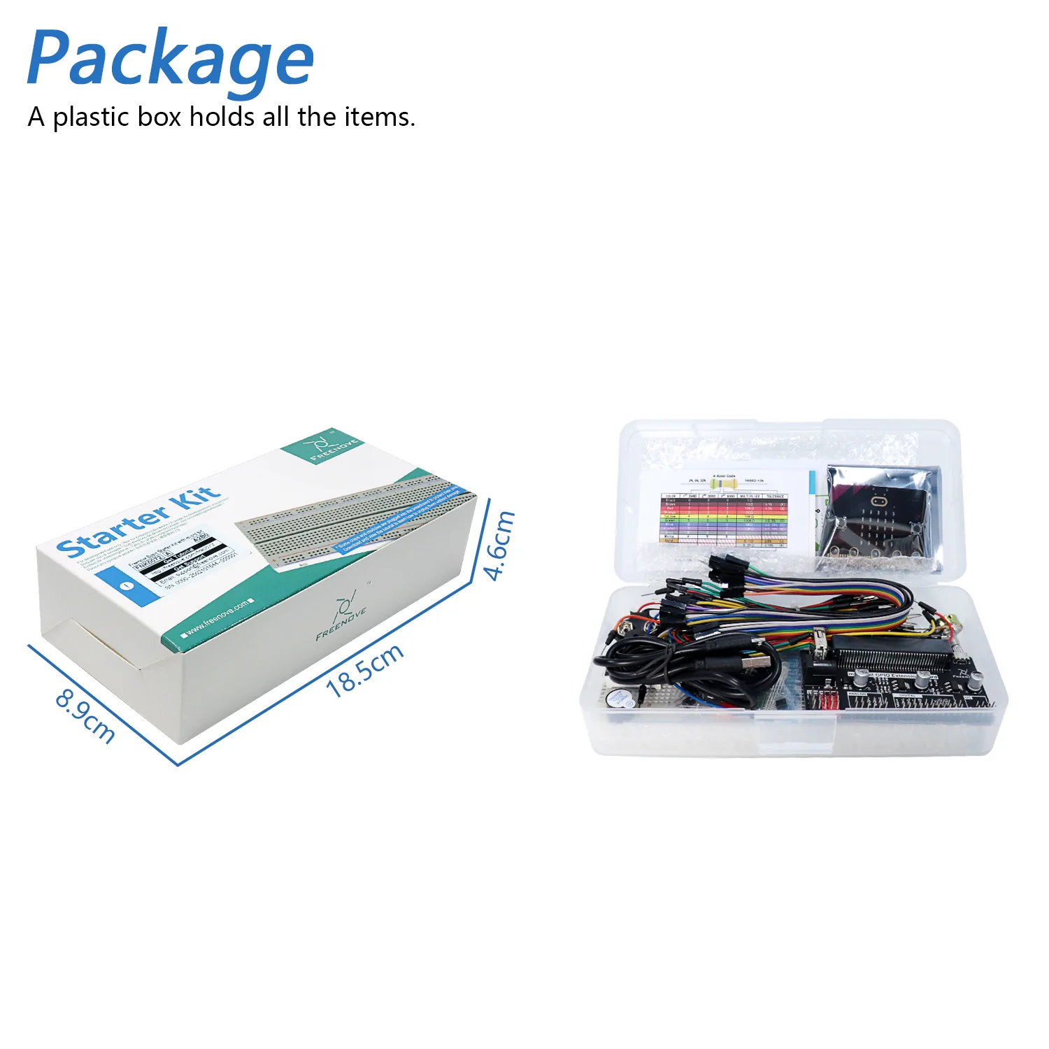 Freenove Basic Starter Kit for BBC micro:bit V2, 179-Page Detailed Tutorial, 162 Items, 27 Projects, Blocks and Python Code - Image 7
