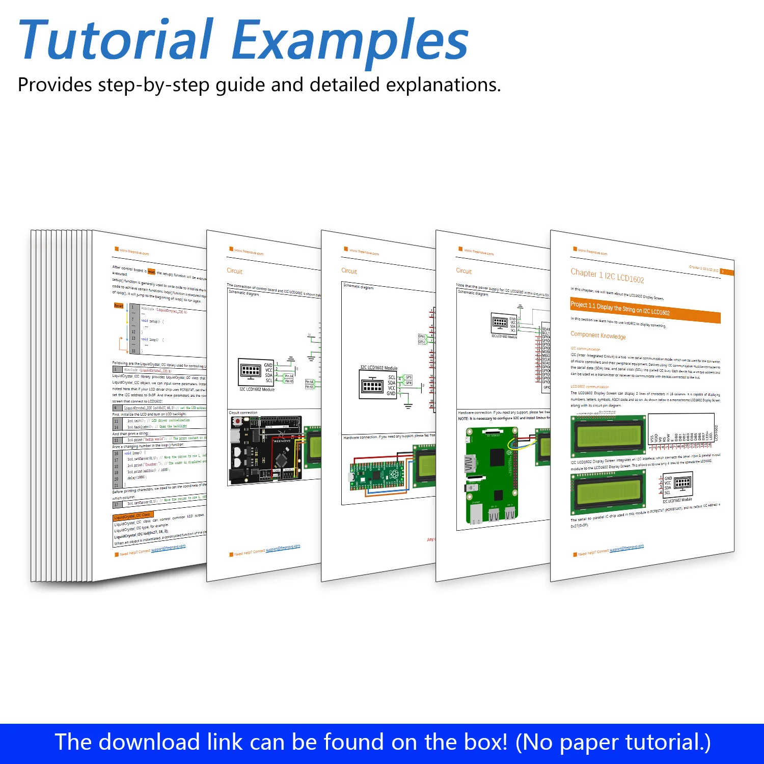 Freenove I2C IIC LCD 1602 2004 Module for Arduino Raspberry Pi Pico ESP32 ESP8266, Serial 16x2 20x4 Display - Image 4